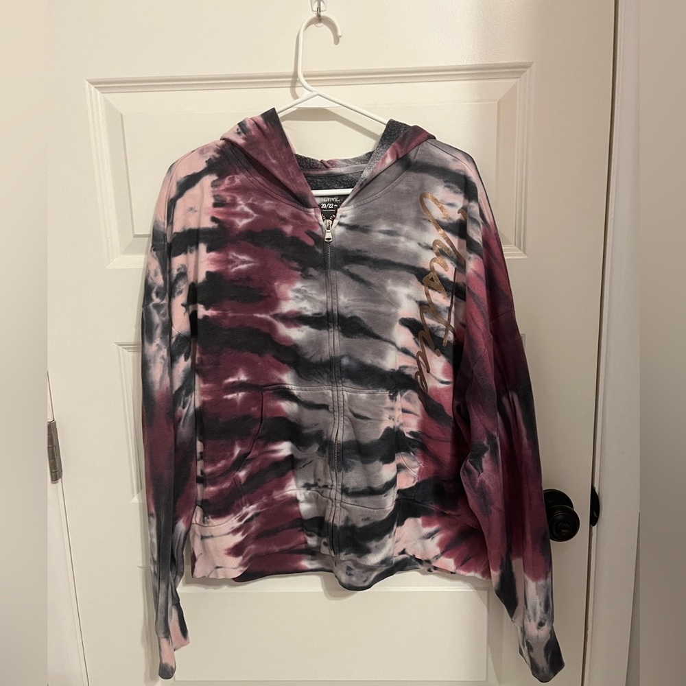 Tye Dye Teen Pattern Fleece Hoodie
